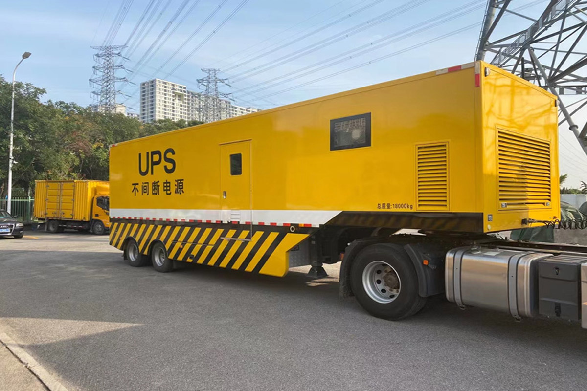 临泽发电机租赁施工现场